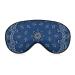 Blue Paisley Sleep Mask for Women Adjustable Sleeping Eye Shades Cover with Elastic Strap