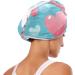 Pink Love Heart Blue Hair Towel 2 Pack - Super Absorbent Quick Dry Turbans for Women & Girls - Buy Online on GoSupps.com