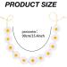 SWYSGS Sunflower Crown Daisy Hair Ring Bride Headpiece Crown Adjustable Hair Ring (White) - Buy Online on GoSupps.com