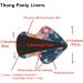 5 Thong Panty Liners + 1 Wet Bag | Charcoal Cloth Menstrual Pads - Reusable & Washable | Scales Pack - Buy Online on GoSupps.com