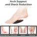 Arch Support Insoles for Flat Feet - Gel Inserts for Plantar Fasciitis & Metatarsalgia Relief - 2 Pairs (Black) - International Shipping Available - Buy Online on GoSupps.com