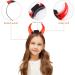 minkissy Led Light up Devil Horn Headband Light Up Halloween Headband Light Up Ox Horn Headband Halloween Devil Costume Accessory for Women Men - Buy Online on GoSupps.com