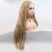 24-Inch Lace Front Synthetic Wig for Black Women - Blonde Micro Braids with Baby Hair - Heat Resistant Box Braids - Buy Online on GoSupps.com