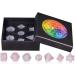 Buy Nupuyai 7 Pieces Rose Quartz Platonic Solids Set - Sacred Geometry & Reiki Healing Crystals - Gift Box - International Shipping - Buy Online on GoSupps.com