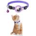 Kolacen Reflecting Airtag Catushage Airtag with Airtag Shell and Bell adjustable Airtag Cat neck band with a stoppable safety buckle for puppies cats kitten (purple)