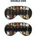 Art Guitar Pattern Print Soft Eye Mask | Sleep Mask for Women & Men | Travel Sleep Accessory - Buy Online on GoSupps.com
