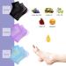 Moisturizing Gel Heel Socks for Dry Cracked Heels - 3 Pairs, Open Toe Spa Socks for Dryness, Infused with Vitamins - Blue/Purple/Black - Buy Online on GoSupps.com