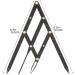 Anneome 1pc Second Generation Scale Calipers Eyebrow Measuring Rulers Makeup Set Stainless Steel 25x5x0.6cm Black - Buy Online on GoSupps.com