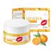 Orange Lip Scrub 20g - Natural Lip Scrub Exfoliator Hydrates and Softens Lips Brightens and Diminishes Lip Lines - Lip Exfoliator Scrub Lip Care for Smooth Soft and Hydrated Lips