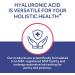 Whollium Hyaluronic Acid Capsules 250mg + 25mg VC | Joint, Skin, & Eye Support | Low Molecular Weight | Gluten-Free, Non-GMO | Vegan | 120 Caps - Buy Online on GoSupps.com