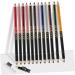 PLAFOPE 12pcs Lip Liner Eyeliner Make up Lipliner Black Waterproof Eyeliner Natural Pen Gel Eyeliner Plastic - Buy Online on GoSupps.com