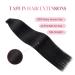 Sixstarhair Tape In Extensions - Real Hair #1 Black 50g 40cm - Invisible Tape Extensions for Seamless Volume - Buy Online on GoSupps.com