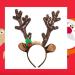 amangul Christmas Headband Reindeer Antler Santa Snowman Hair Hoop Holiday Headpiece(A) - Buy Online on GoSupps.com