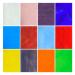 NUODITOS 12 Sheets Stained Glass Sheets, 4X 6 Cathedral Glass Art Glass, Mosaic Glass Tiles for Crafts (Mixed Transparent)
