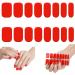 Gel Nail Stickers Semi Cured Gel Nails Self Adhesive Nail Stickers Full Wraps Nail Polish Strips Stick On Gel Nails Art Bright Red - Buy Online on GoSupps.com