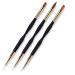 3Pcs Nail Art Brushes Double Ended Nail Art Brush Nail Brush for Nail Art Acrylic Nail Liner Brush for UV Gel Acrylic Paint Draw Manicure Tool