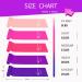 Non-Latex Long Resistance Bands Set for Yoga & Physical Therapy - Pink/Purple Series (5pcs) - Buy Online on GoSupps.com
