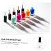  SOESFOUFU Cuticle Oil Container Refillable Glass Containers Monomer Container Refillable Cosmetic Bottles Nail Gel Filling Nail Polish - Buy Online on GoSupps.com