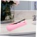 Angoily Silicone Makeup Brush Organizer Bag - Pink Cosmetic Brush Holder & Storage - Small Makeup Bags (20.5x6.5cm) for International Shipping - Buy Online on GoSupps.com