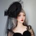 CAMDOM Fascinators Hat for Women Halloween Witch Role Play Party Holiday Hair Clip Hairpin Hat Black - Buy Online on GoSupps.com