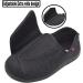JBTNBX Women Diabetic Slippers - Extra Wide Adjustable Comfortable House Shoes for Arthritis Edema Orthopaedic Fasciitis - Size 10 Black - Buy Online on GoSupps.com