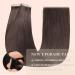 YDDM 20Pcs Dark Brown Invisible Tape Hair Extensions - 18 Inch Real Hair Weft for Seamless Volume & Length - Buy Online on GoSupps.com