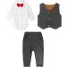 Mint Green Baby Boys Formal 3-Piece Outfit | Gentleman Wedding Tuxedo Set in Grey | 18-24 Months - Buy Online on GoSupps.com