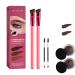 Home Eyebrow Care Kit 4d Laminated 4d Hair Stroke Brow Stamp Brush 4d Laminated Brow Home Grooming Kit Multi-Function Eyebrow Brush Eyebrow Grooming Kit (A1*2)