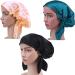 Frcolor Mulberry silk sleeping cap long hair bonnet night hair bonnet hat for women girls(Black) - Buy Online on GoSupps.com