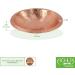 Achla Designs 201-9903 Hammered Solid Bowl w/Rim Birdbath Satin Copper - Buy Online on GoSupps.com