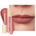 Oulac liquid matt lipstick naked peach lipstick long -lasting with kissing intensive color delivery precise applicator matt finish vegan gluten -free 4.5 ml (m11) (m11) French kiss