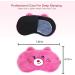 Cute Pink Bear Plush Sleep Mask for Kids, Teens & Women - Soft, Lightweight Eye Cover for Travel, Naps & Sleeping - Buy Online on GoSupps.com