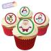 24 Fabulous Pre-Cut Edible Wafer Cake Toppers: Christmas Characters
