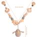 Wangjiangda Wooden & Crochet Stroller Chain - Cute Animal Stroller Toy with Bell for Baby Boys & Girls - Buy Online on GoSupps.com