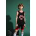 ISOVNUS Geek UP Little Boys 2 Pack Basketball Training Jersey & Pants | Sleeveless Basketball Set for Ages 3-4 | Black - Buy Online on GoSupps.com
