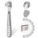 Uraqt corneahobel stainless steel foot scraps razor footfish rasping files of dead skin removers with 10 replacement blades for foot care pedicure