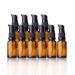 10ml of empty glass bottles brown refillable glass bottles Lotion donor brown las bottle with pump essential oils bottle travel bottles cream lotion bottle pumping bags 10 pieces 10ml 10pcs