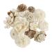 Exotic plawanature set of 12 mixed wood flower with rattan sticks fragrance diffuser for aroma oil