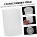 STOBOK 2pcs Candlestick Mold Concrete Pillar Mould Decorative Trays Candle Making Resin Molds Wax Candle Molds Candle Making Molds Jewelry Silica Gel White Candle Holders 3D Whitex2pcs 8X6cmx2pcs - Buy Online on GoSupps.com