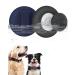 Simplethings waterproof Airtag dog collar anti-loss protective cover compatible with Apple Airtag GPS tracker silicone-air day holder for cat and dog collars black + midnight blue M-22mm