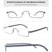 Shop Lanomi Narrow Reading Glasses with Blue Light Filter Metal & TR90 Flexible Arms for Men & Women - HD Lens 1.25 Diopters with Case - Buy Online on GoSupps.com