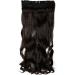 Clip In Hair Extensions One Piece Curly - 29" Inch Dark Brown - 3/4 Full Head Hairpieces Wavy 5 Clips For Ladies - Buy Online on GoSupps.com