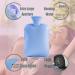 FORICOM Hot Water Bag with Cover for Pain Relief - 1.8L Classic Hot Water Bottle for Menstrual Cramp - Sky Blue - Buy Online on GoSupps.com