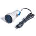 FBBULES LED digital thermometer with waterproof probe AC60-380V temperature meter -20 +199 round measuring device for aquarium blue 1 PCs blue