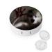 Horror Scene With Bloody Hand Round Case For Contact Lens Kit Storage Box with Mirror Printed