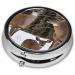 Beauty Deer Printed Mini Round Pill Box | 3 Compartment Travel Organizer | Portable Medicine Case for Home & Office Use - Buy Online on GoSupps.com