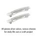 40 Pack 3.15 Inch Blank Rectangle Metal French Barrette Hair Clips - Silver Hairclips DIY Crafting Accessories for Women - Buy Online on GoSupps.com