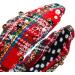 TQUXNGA Knot Christmas Headband Color Matching Pearl Embellished Yoga Sports Christmas Headband for Woman Red and green - Buy Online on GoSupps.com