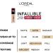 L'Or al Paris Infallible Fluid Foundation 24 Hour Fresh Wear - All Skin Types - 220 Sand Pack of 3 (3 x 30 ml) - Buy Online on GoSupps.com