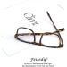 Classic Square Blue Light Blocking Glasses for Women & Men - FEISEDY Trendy Flat Top Eyeglasses B2870 003 Leopard - 48mm - Buy Online on GoSupps.com